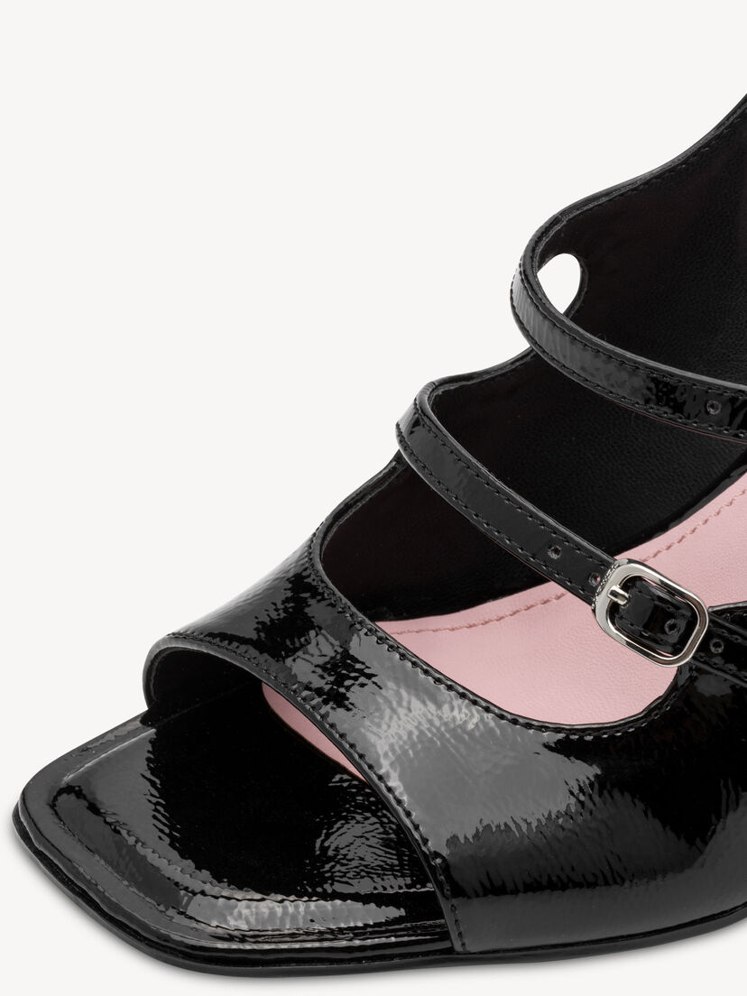 Sandaaltje - zwart, BLACK, hi-res