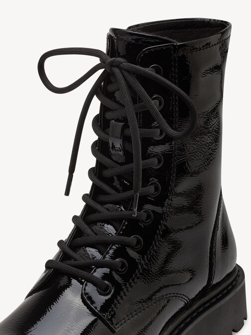 Stiefelette, BLACK struc. Patent, hi-res