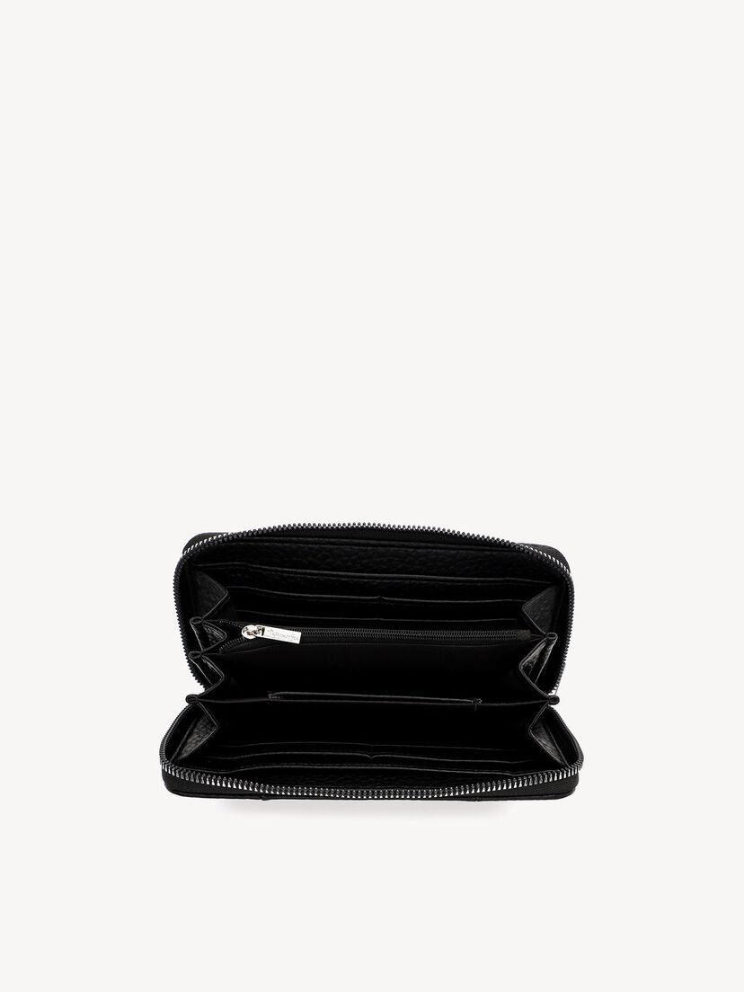 Portemonnee - zwart, black, hi-res