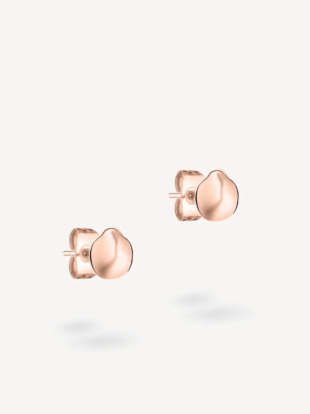 Tamaris Damen Ohrstecker – Roségold Edelstahl Mit Lila Zirkonia, 0,5 Cm, Steckverschluss