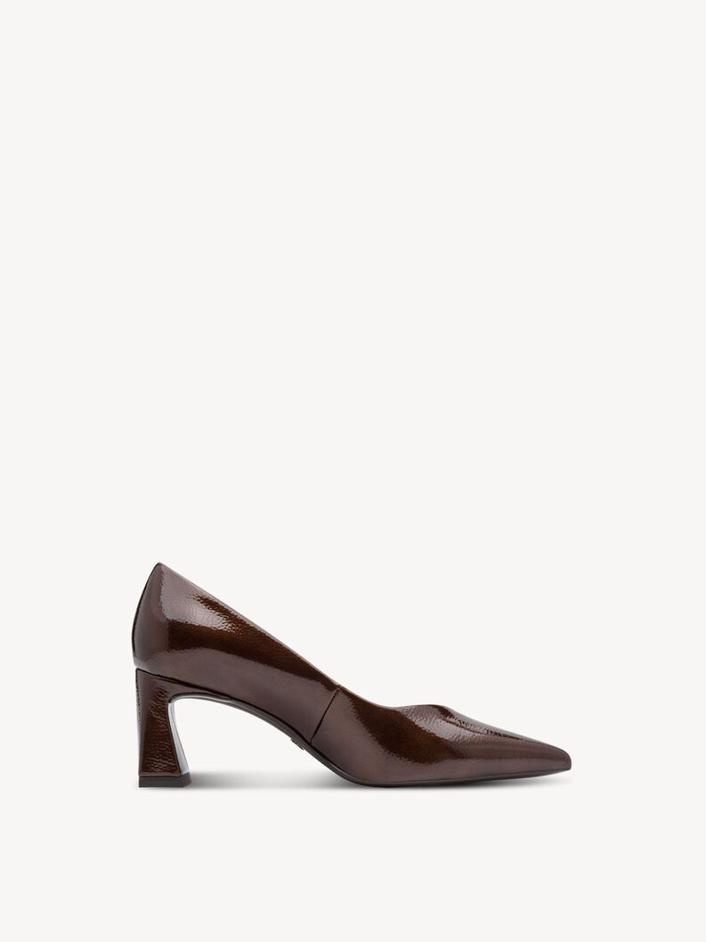 Escarpin - marron, BROWN PATENT, hi-res