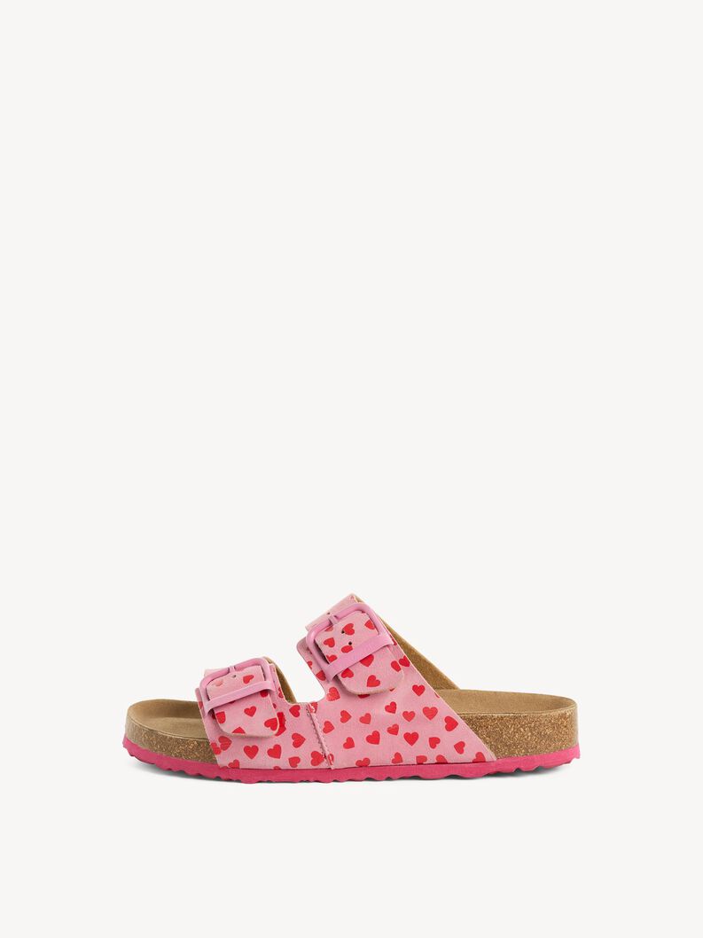 Leather Mule - pink, křiklavě růžov&aacute;, hi-res