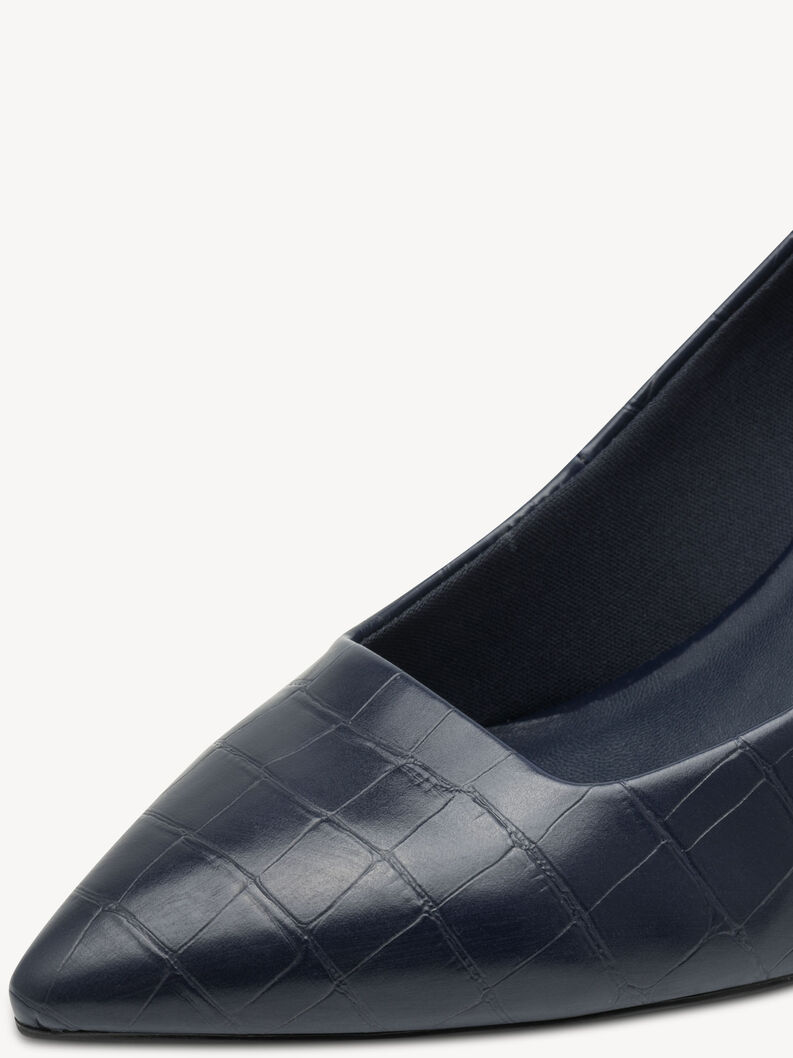 Pumps - blue, NAVY CROCO, hi-res