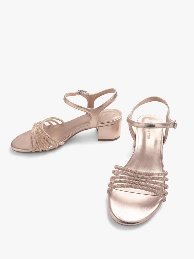 Heeled sandal, ROSE GLAM, hi-res