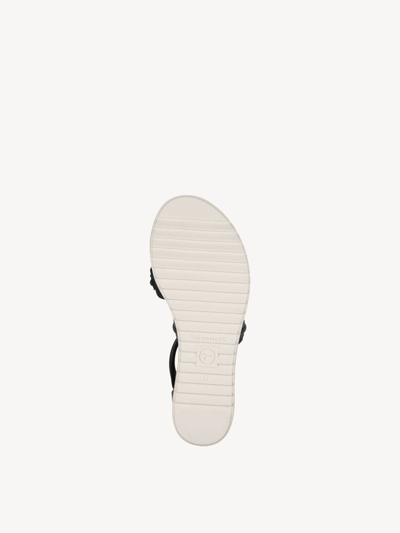 Heeled sandal - black, BLACK METALLIC, hi-res