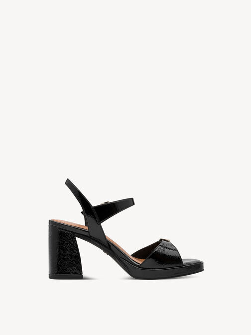 Heeled sandal, BLACK, hi-res