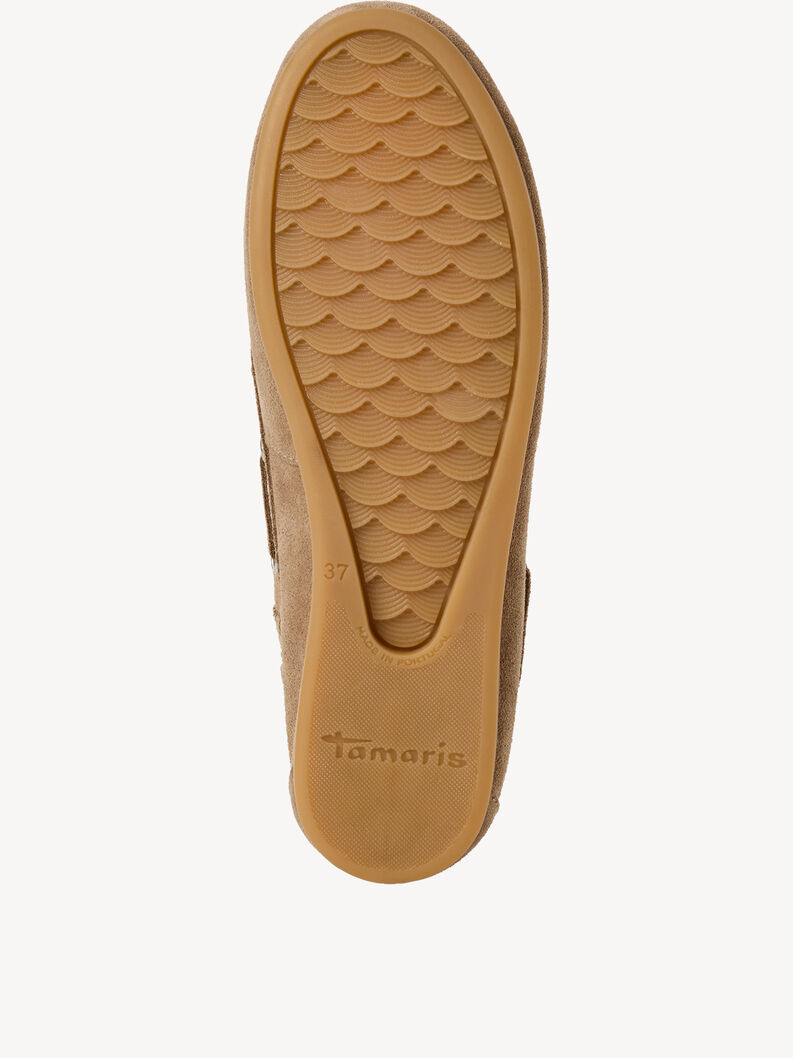 Leren Mocassin - beige, TAUPE, hi-res