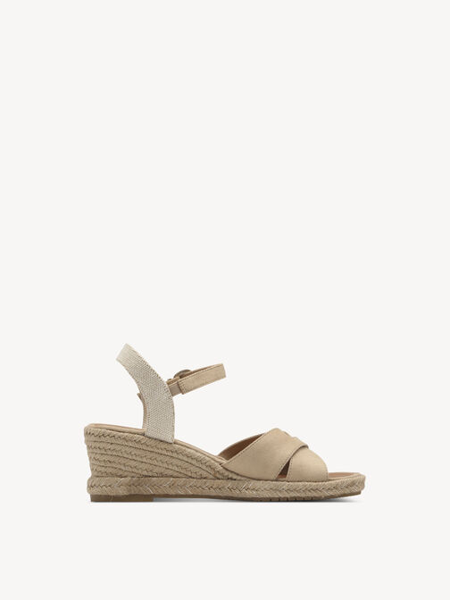 Heeled sandal, TAN, hi-res