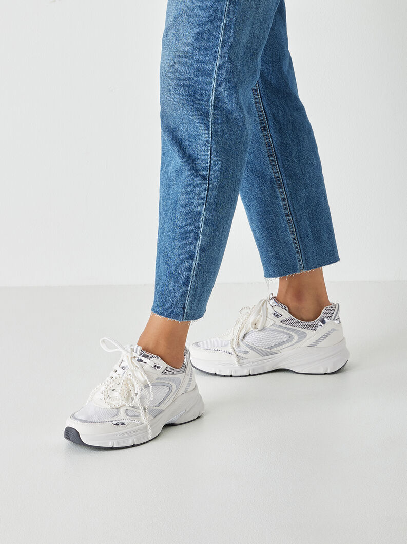 Sneaker - hvid, WHITE PEARL, hi-res