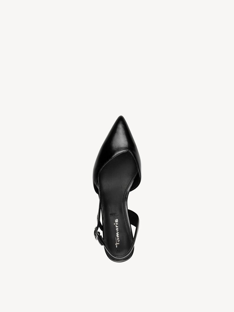 sling pumps, BLACK, hi-res