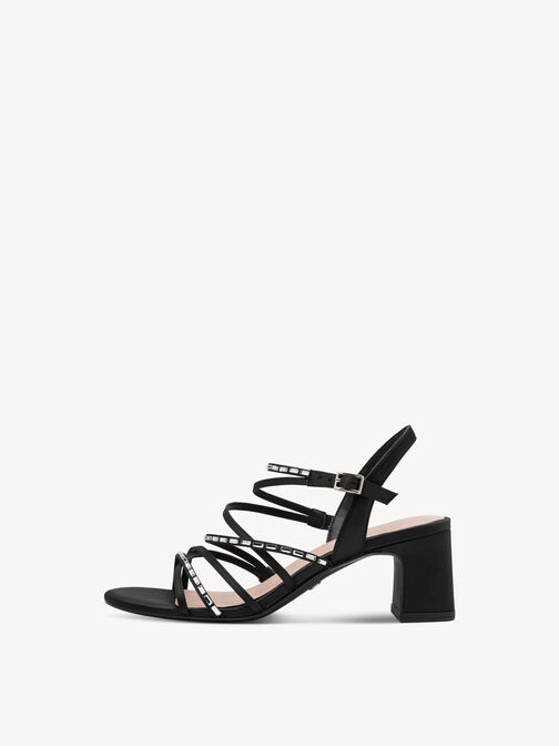 Sandale &agrave; talon, BLACK, hi-res