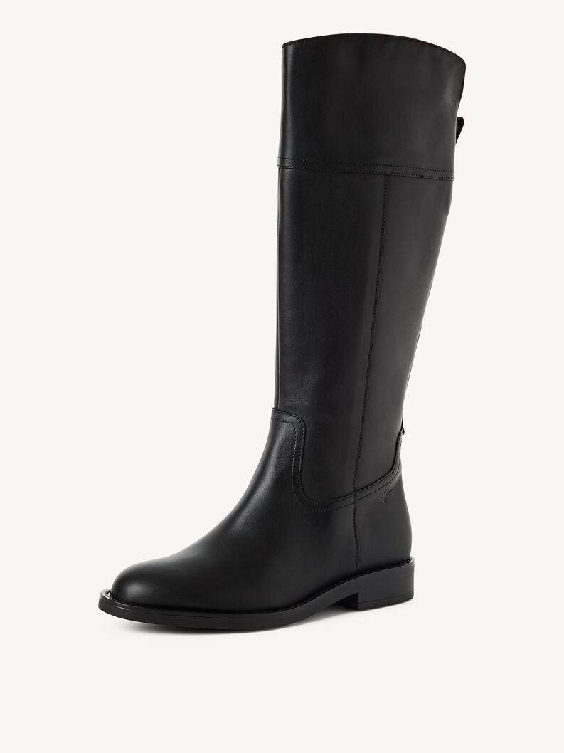 Lederstiefel - schwarz, BLACK, hi-res
