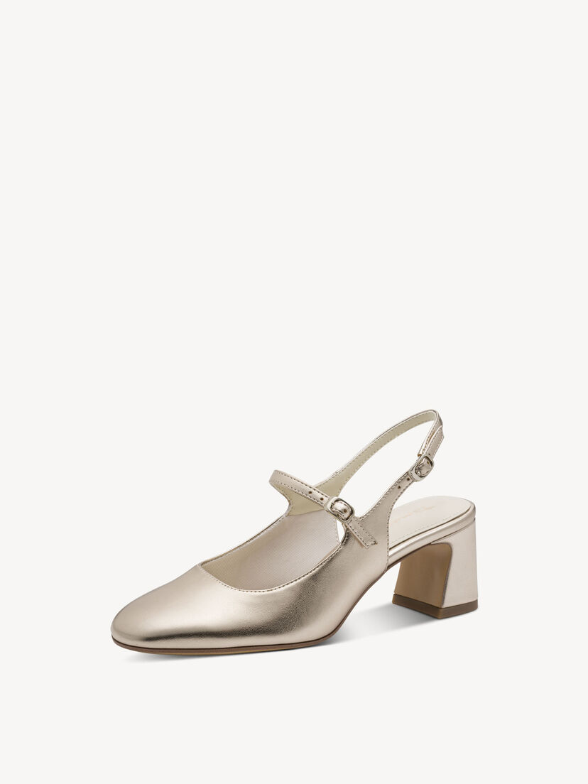Slingpumps - metallic, LIGHT GOLD, hi-res