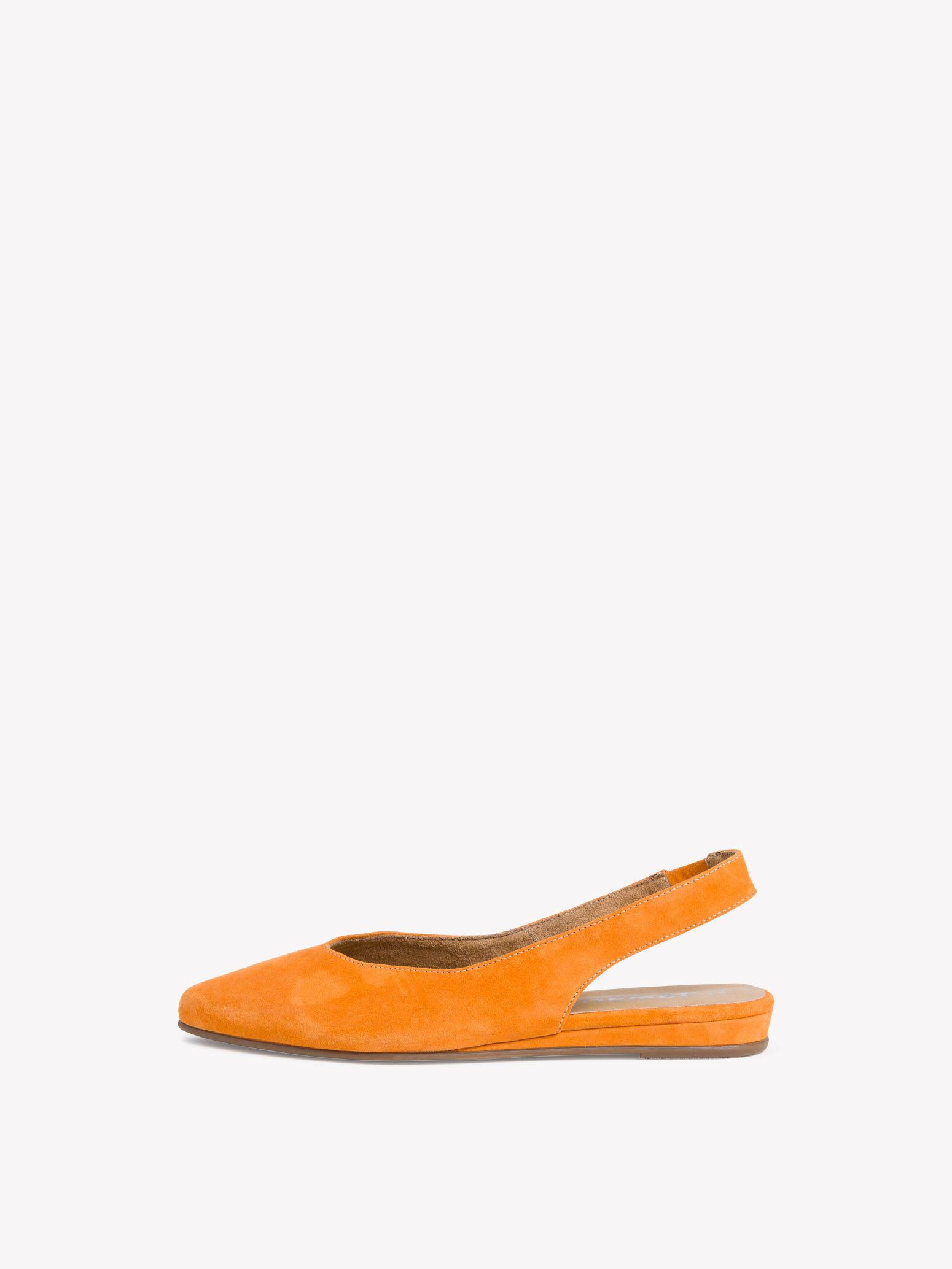 Leather Ballerina - orange 1-1-29406-24 