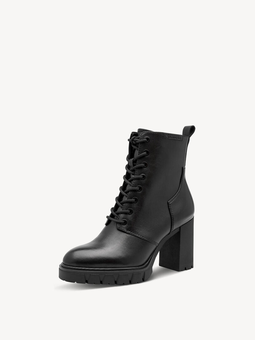 Enkellaarsje - zwart, BLACK, hi-res