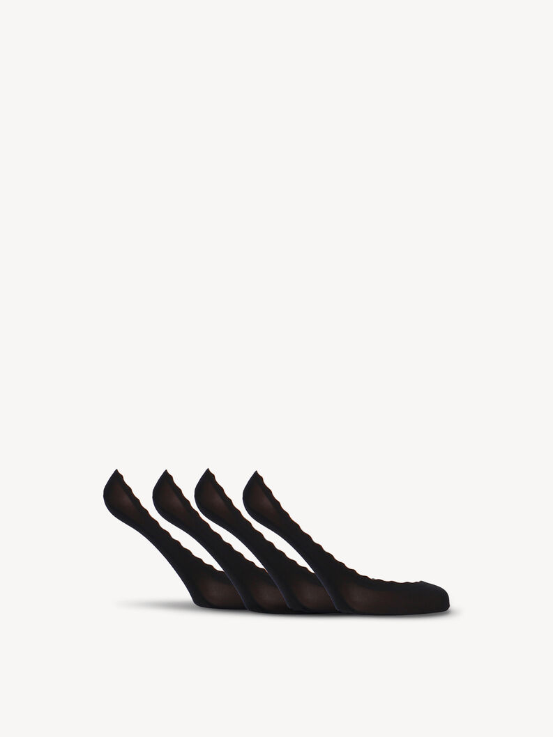 Ponožky, balení 4 ks - černá, Black, hi-res