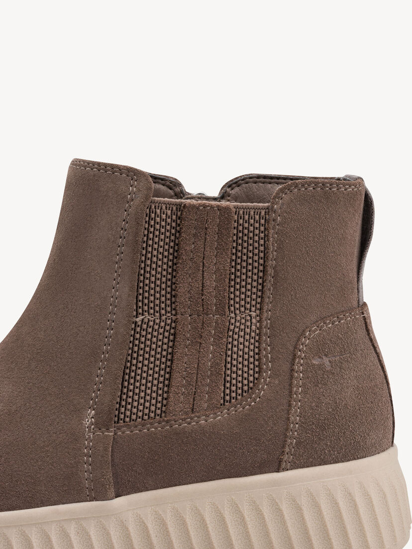 Leren Chelseaboot - grijs, MUSHROOM SUEDE, hi-res