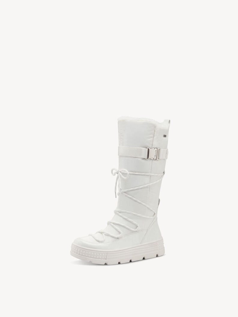 Ψηλές (βαριές) μπότες - λευκό warm lining, WHITE, hi-res