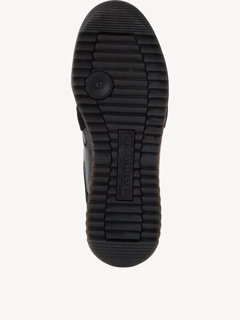 Leren Sneaker - zwart, BLACK COMB, hi-res