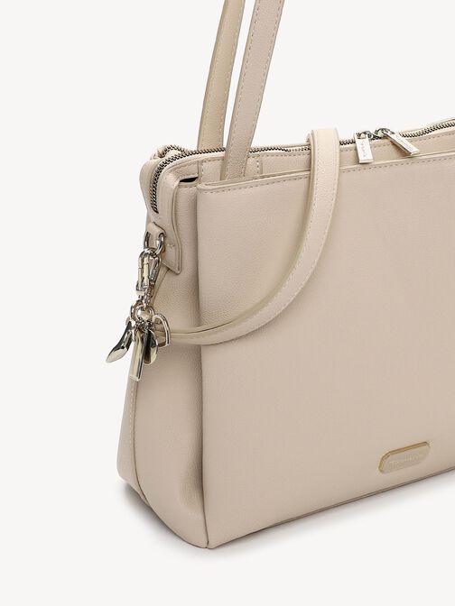 Shopping bag, beige, hi-res