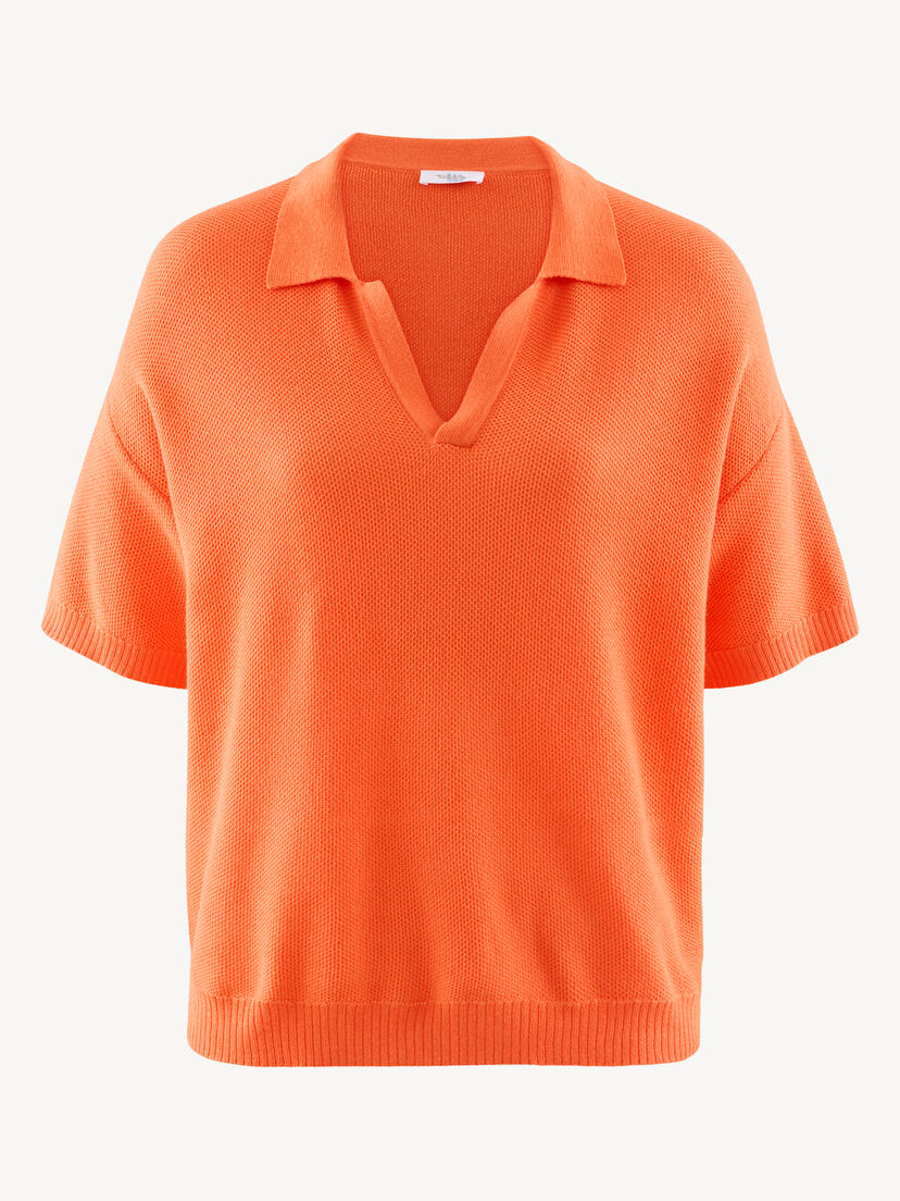 Polo Sweater - oranje, Nasturtium, hi-res