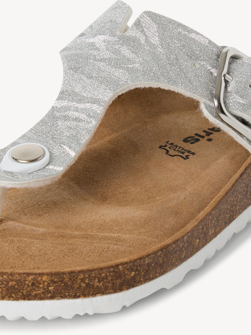 Slipper - metallic, SILVER STRUCT., hi-res