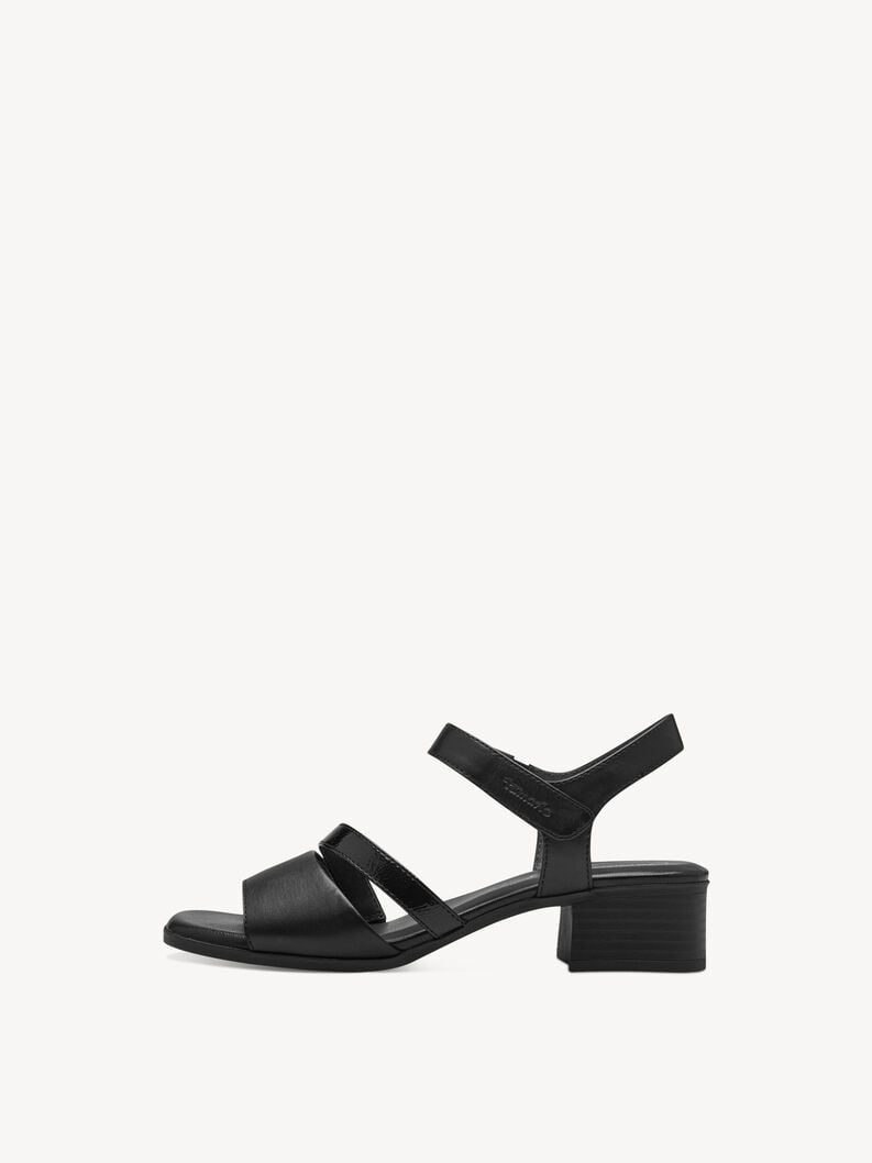 Sandaaltje - zwart, BLACK, hi-res