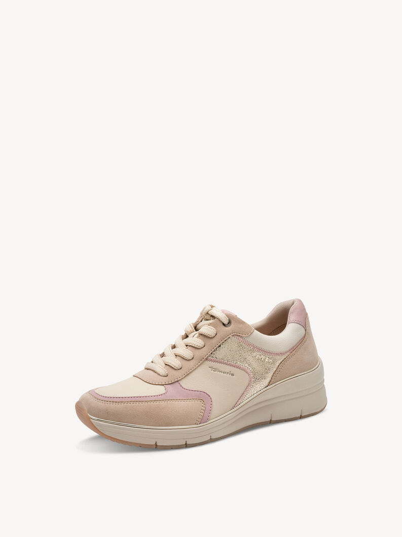 Ledersneaker - beige, IVORY COMB, hi-res