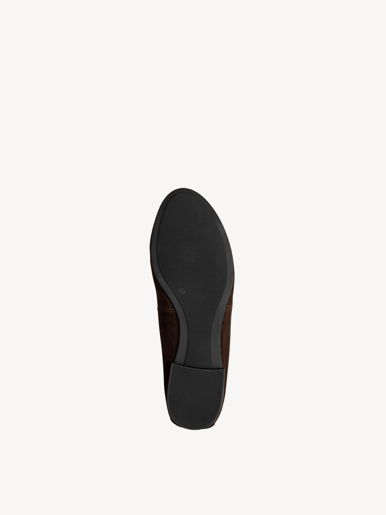 Lederballerina - braun, MOCCA SUEDE, hi-res