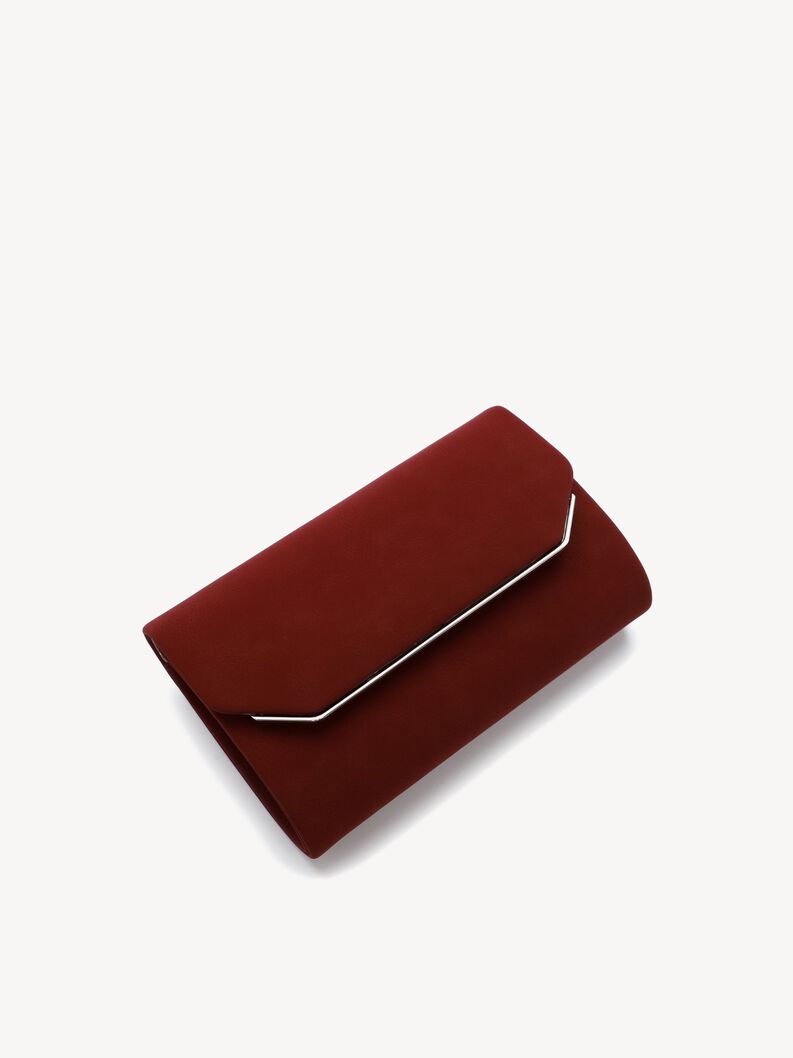 Clutch bag - red, wine, hi-res