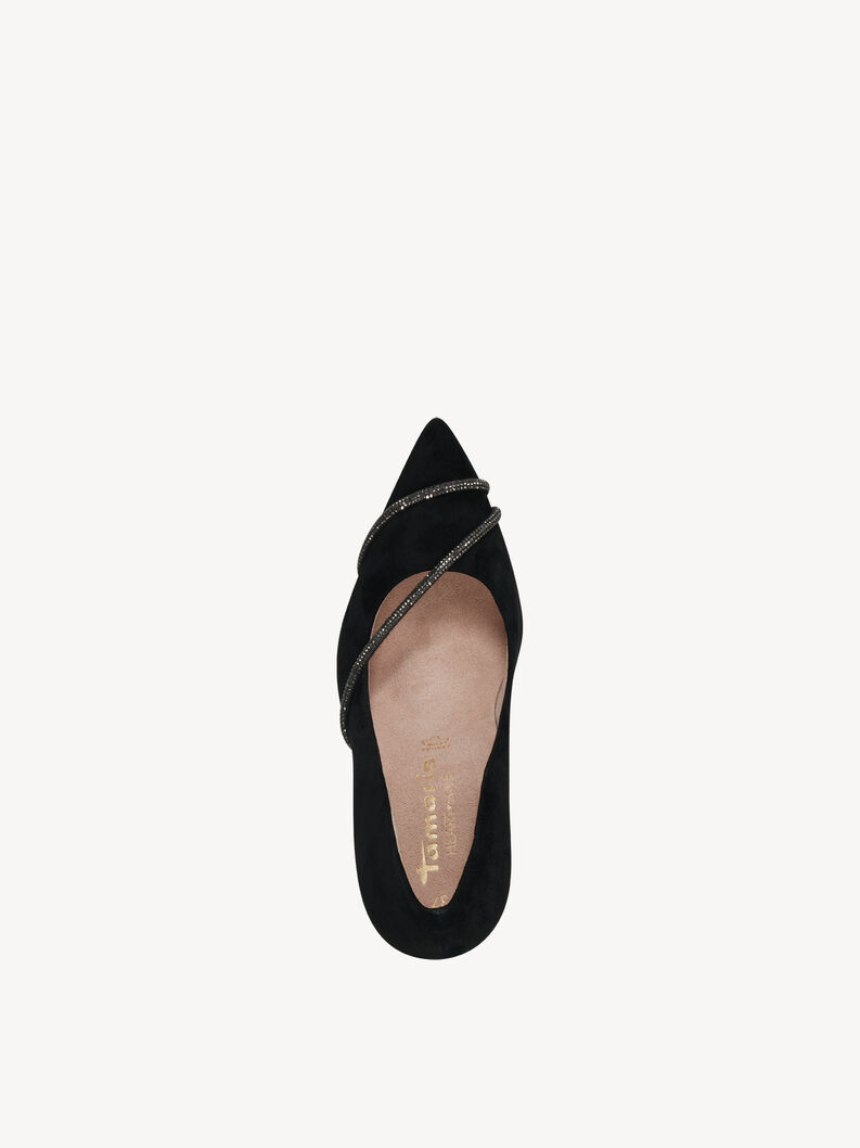 Leather Pumps - black, BLACK SUEDE, hi-res