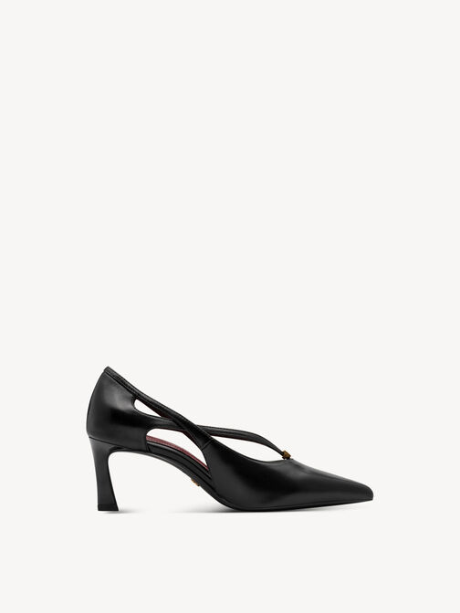 Pumps, BLACK LEATHER, hi-res