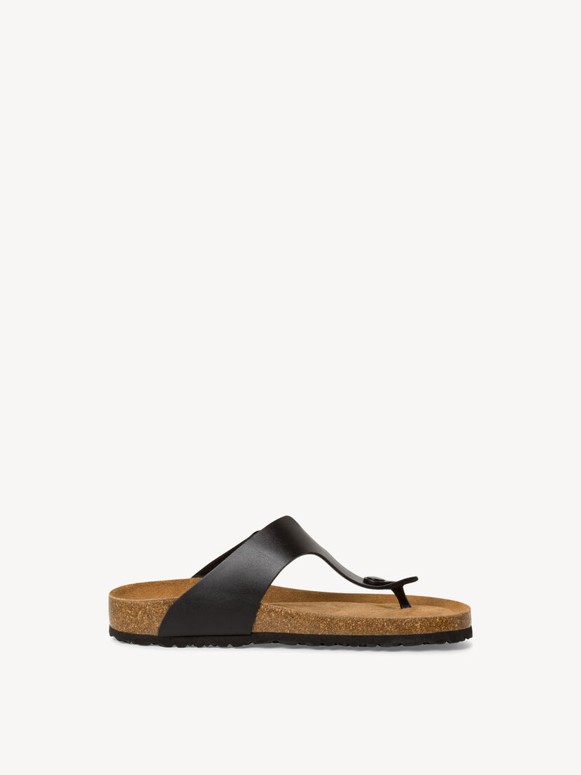 Slipper - zwart, BLACK, hi-res