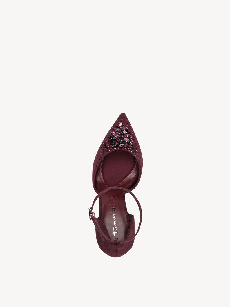 Escarpin - rouge, MERLOT, hi-res