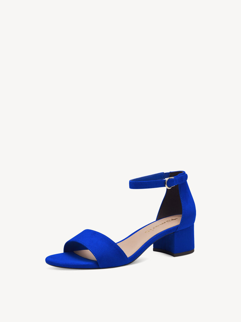 Heeled sandal blue