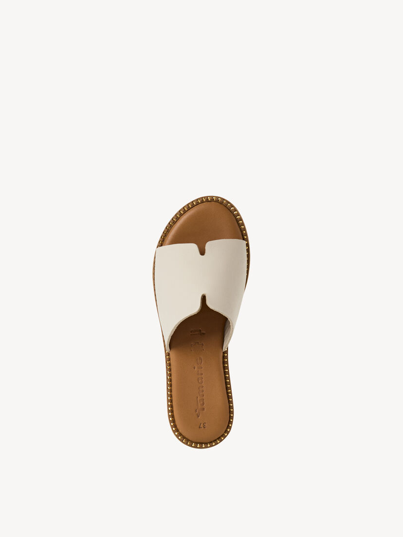 Leren Slipper - beige, 418, hi-res