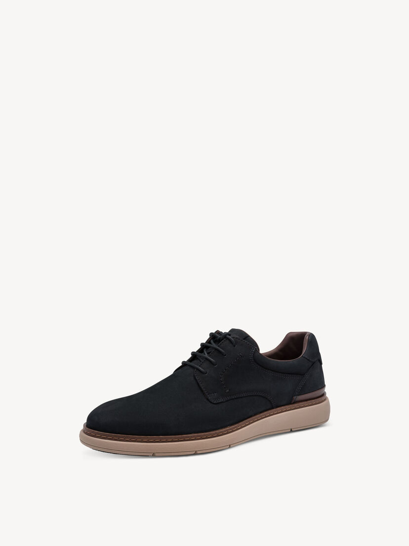 Leren Lage schoen - blauw, NAVY, hi-res