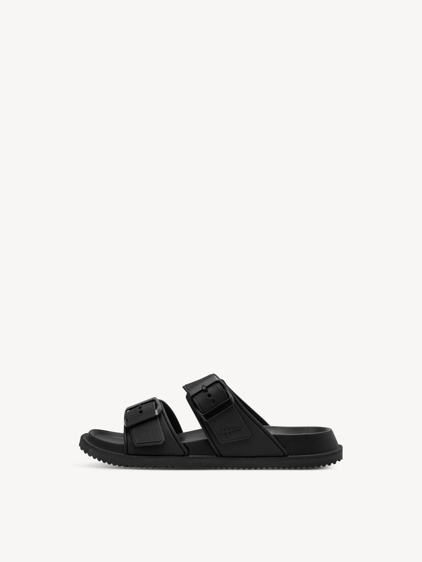 Slipper - zwart, BLACK, hi-res