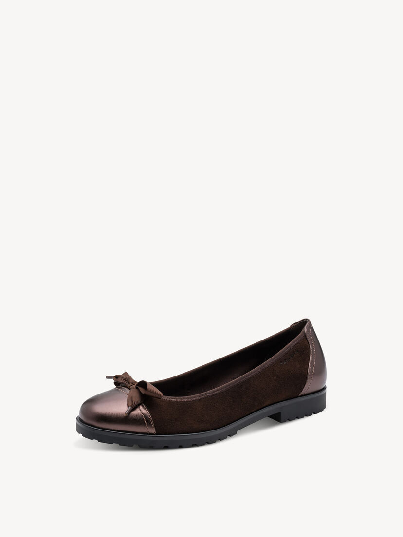 Ballerina - bruin, MOCCA SUEDE, hi-res