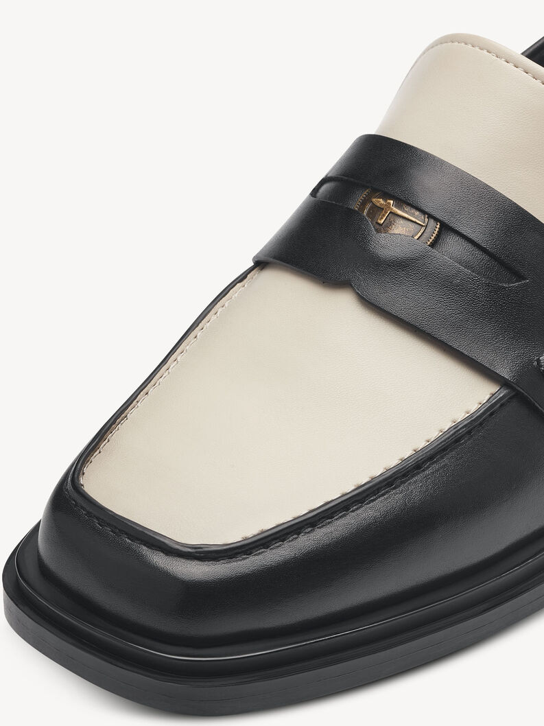 Slipper en cuir - noir, BLACK COMB, hi-res