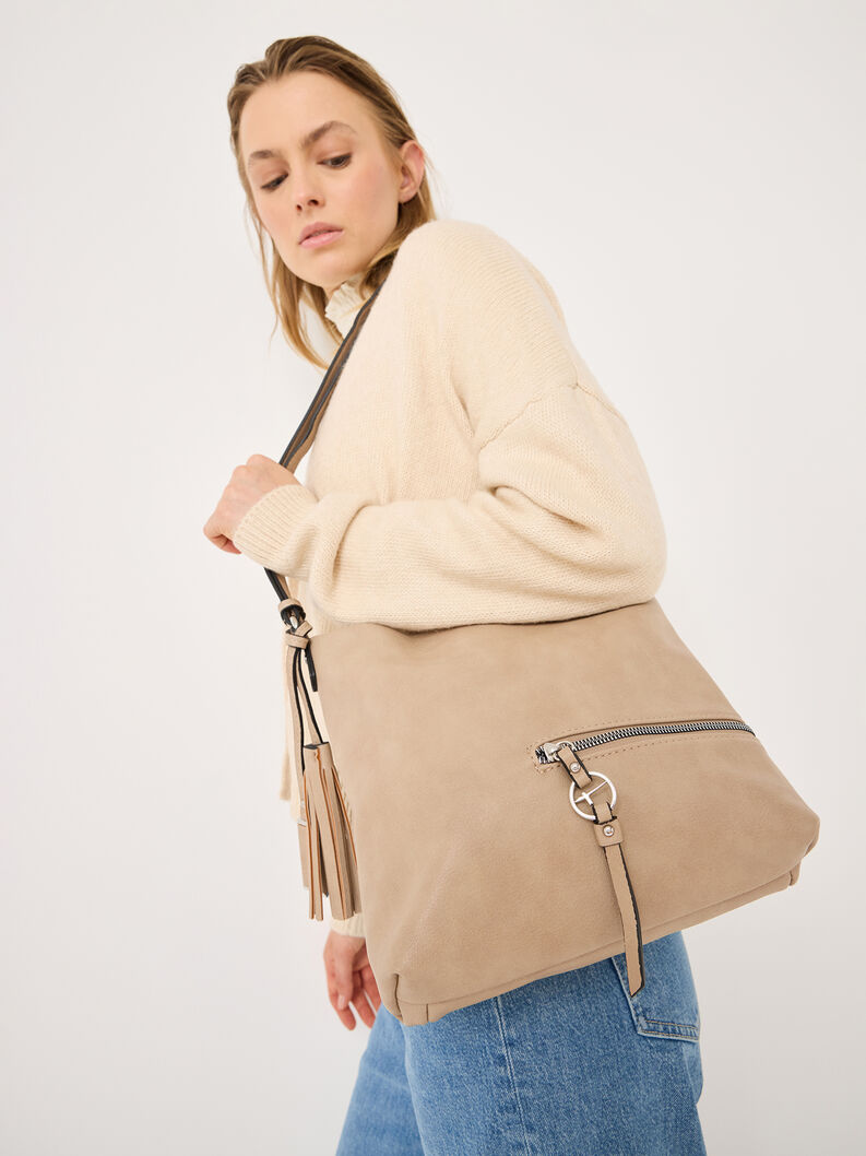 Satchel - brown, taupe, hi-res