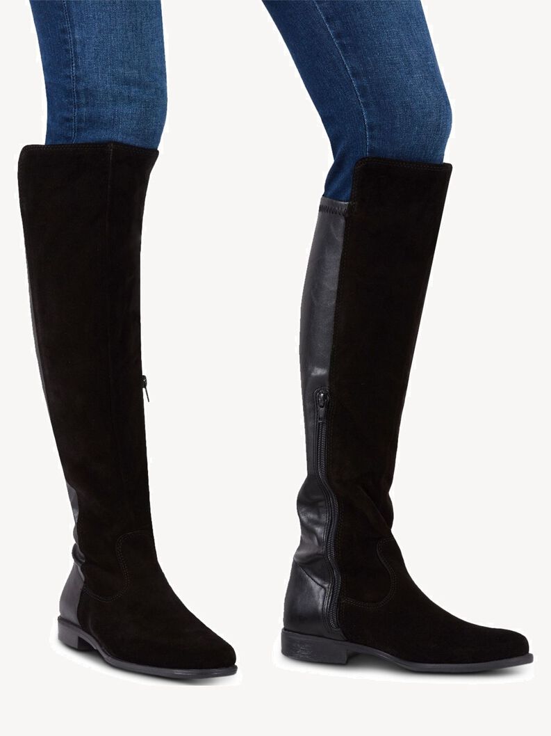 etnisk undersøgelse Termisk Leather Overknee boots 1-1-25568-21: Buy Tamaris Overknee boots online!