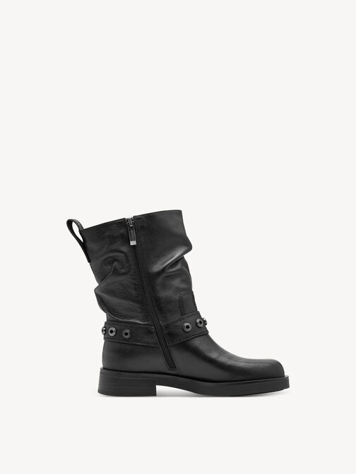 Stiefelette, BLACK LEATHER, hi-res