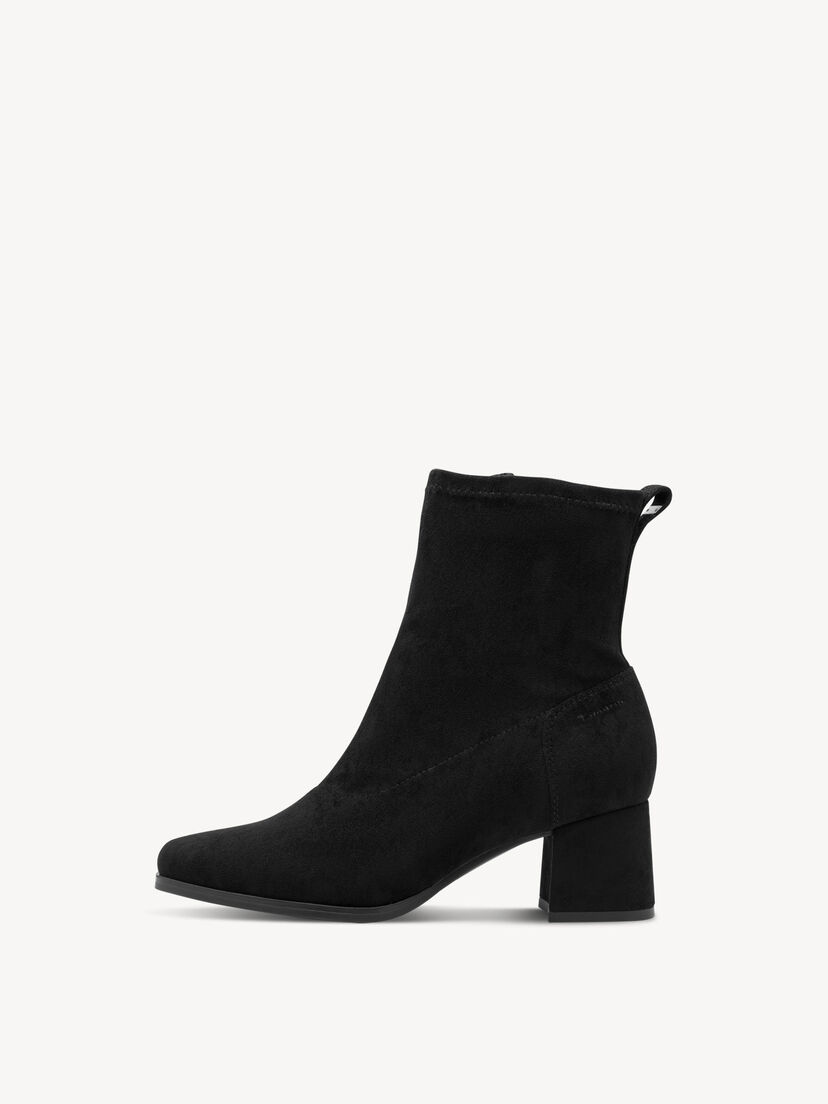 Enkellaarsje - zwart, BLACK, hi-res