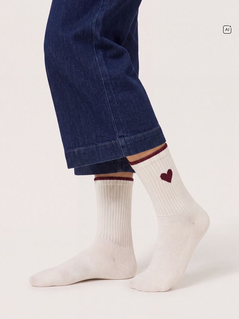 Lot de 2 paires de chaussettes - rouge, windsor wine, hi-res