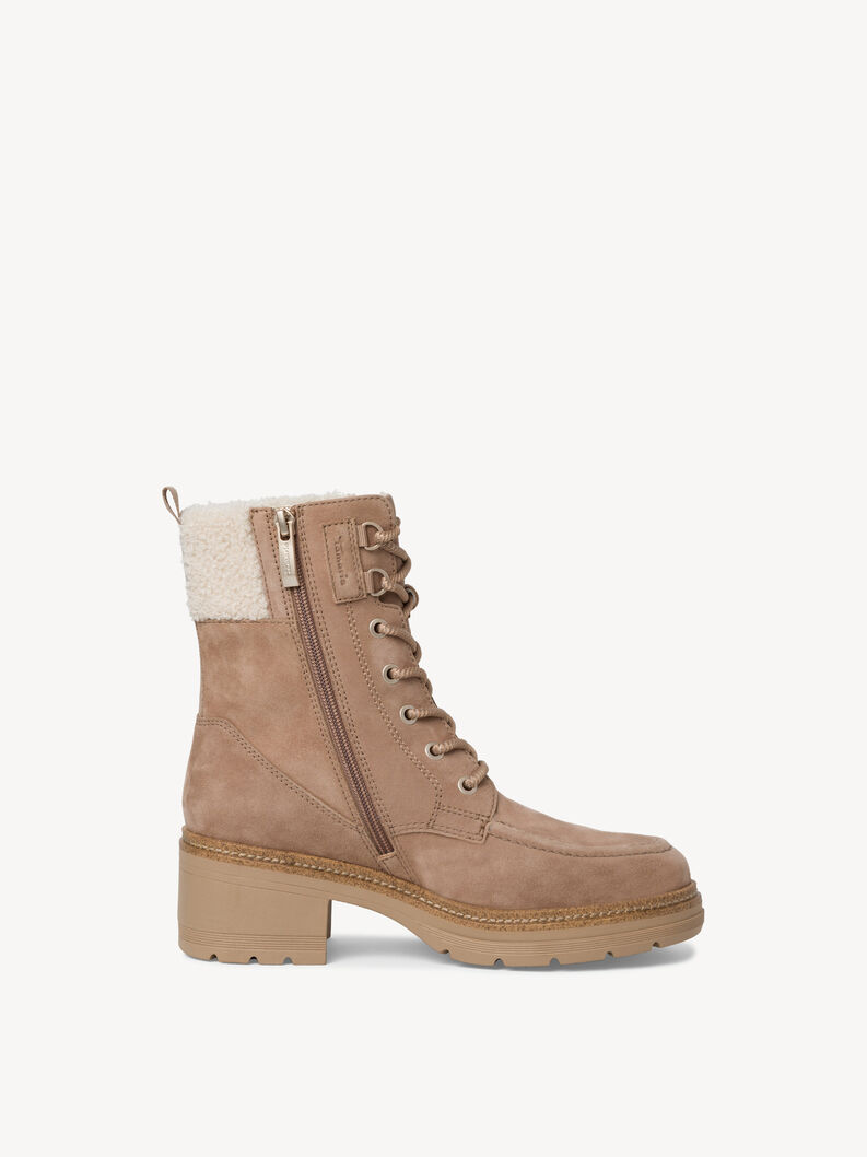 Lederstiefelette - braun Warmfutter, STONE, hi-res