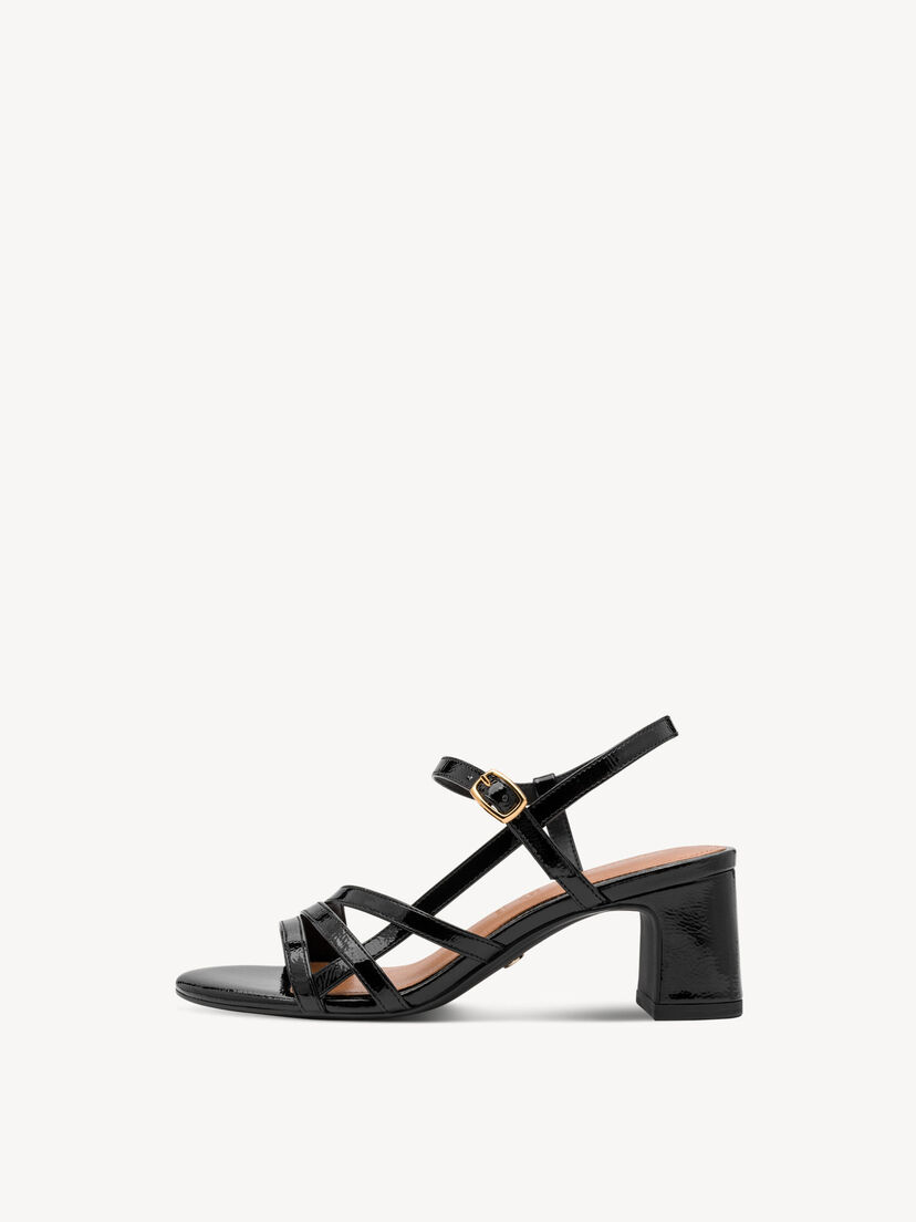 Sandaaltje - zwart, BLACK PATENT, hi-res