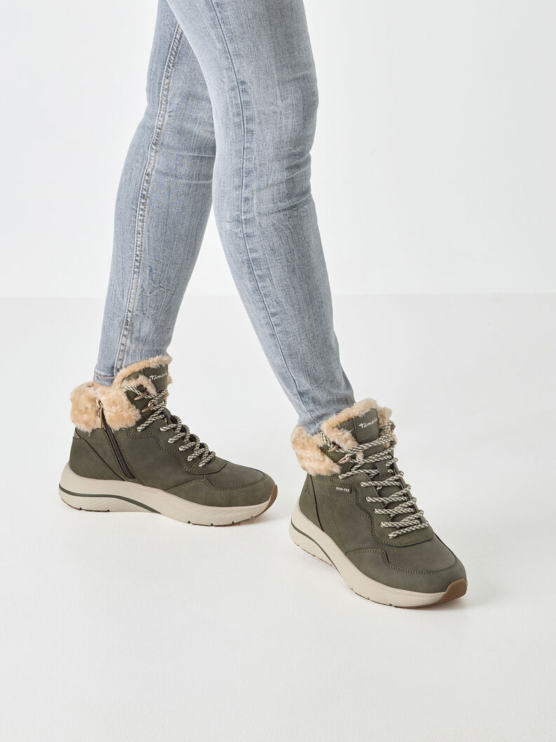 Stiefelette - gr&uuml;n Warmfutter, OLIVE, hi-res