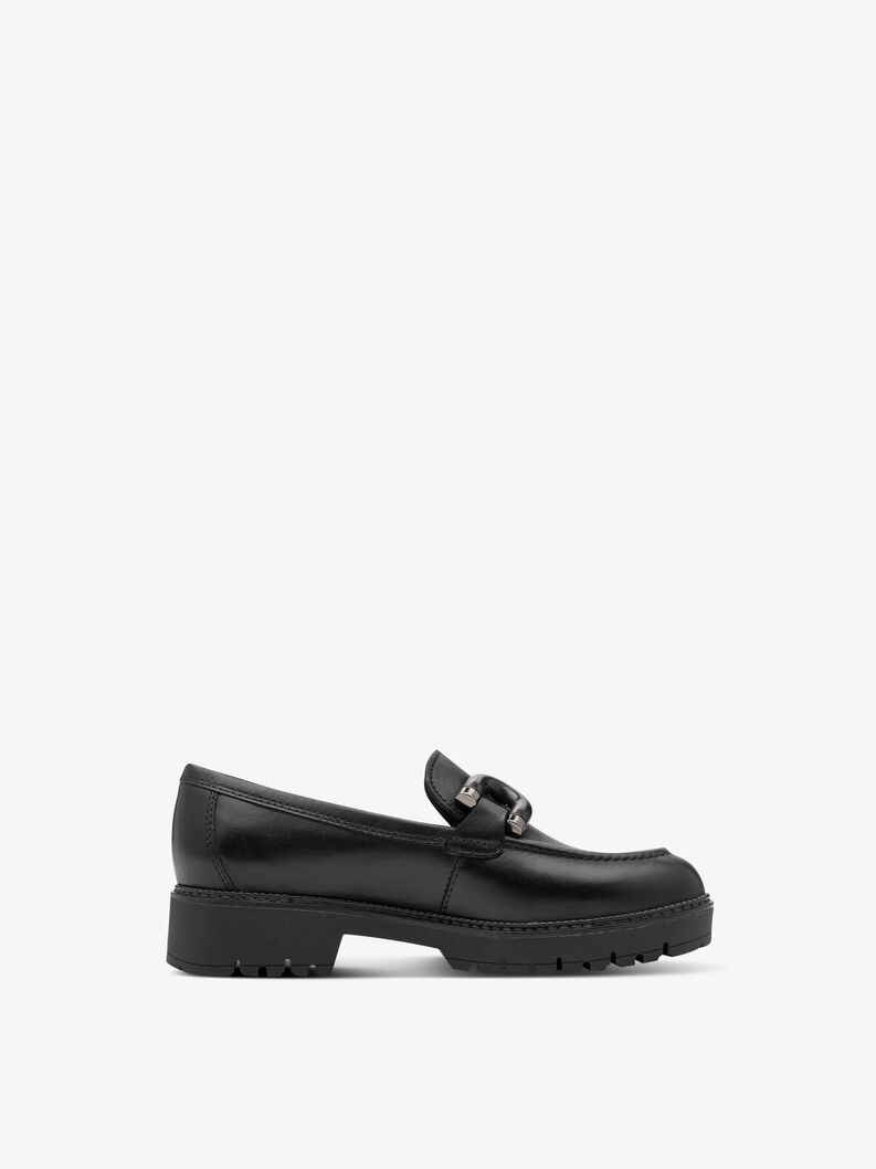 Lederslipper - schwarz, BLACK, hi-res