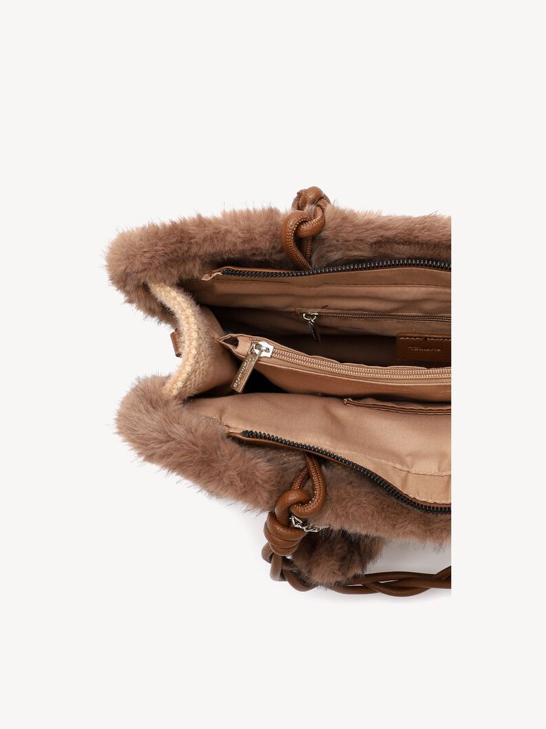 Shopping bag - brown, taupe, hi-res